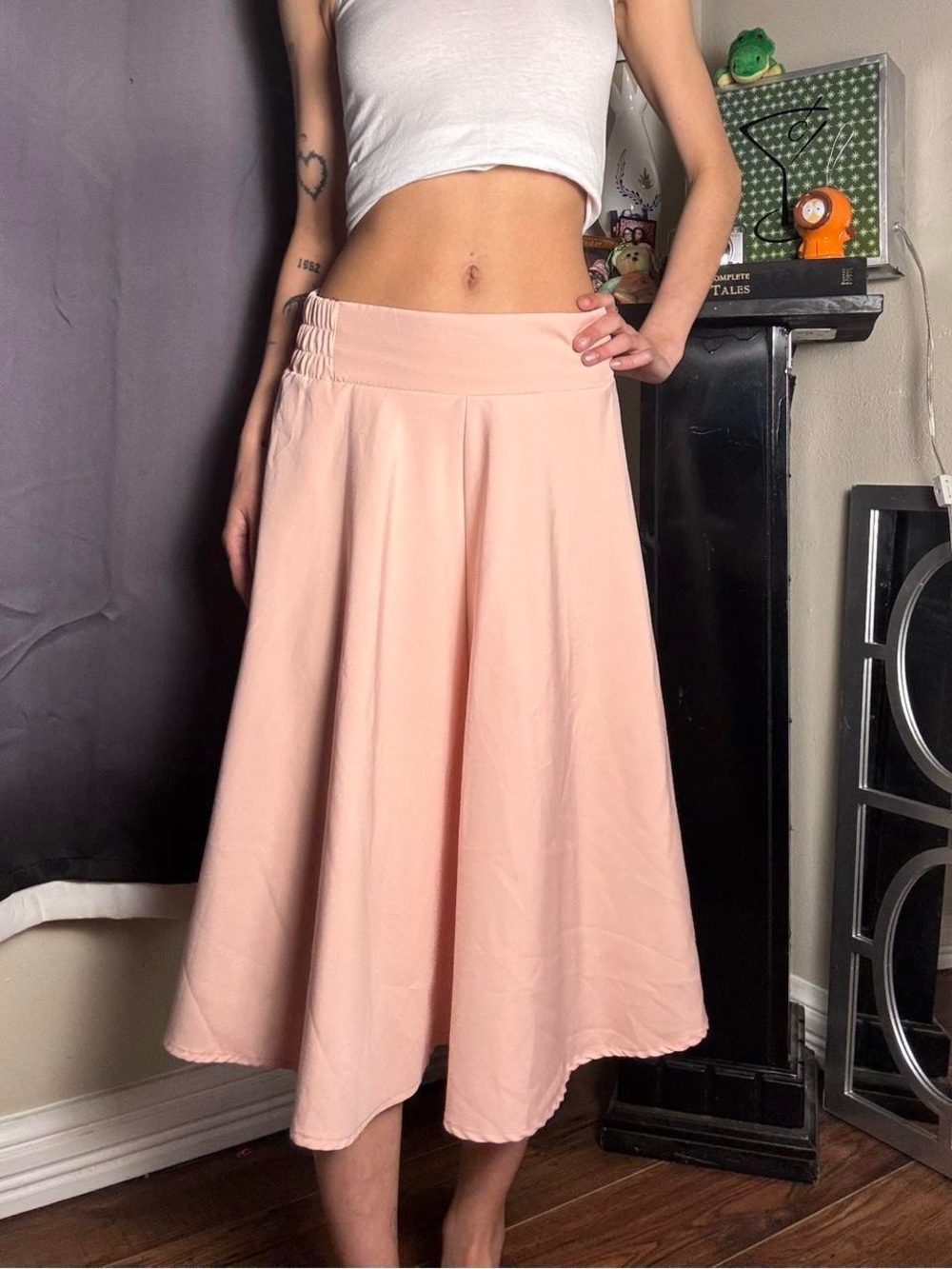 Vintage Baby Pink Skirt by Persun